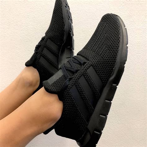 all black womens adidas sneakers